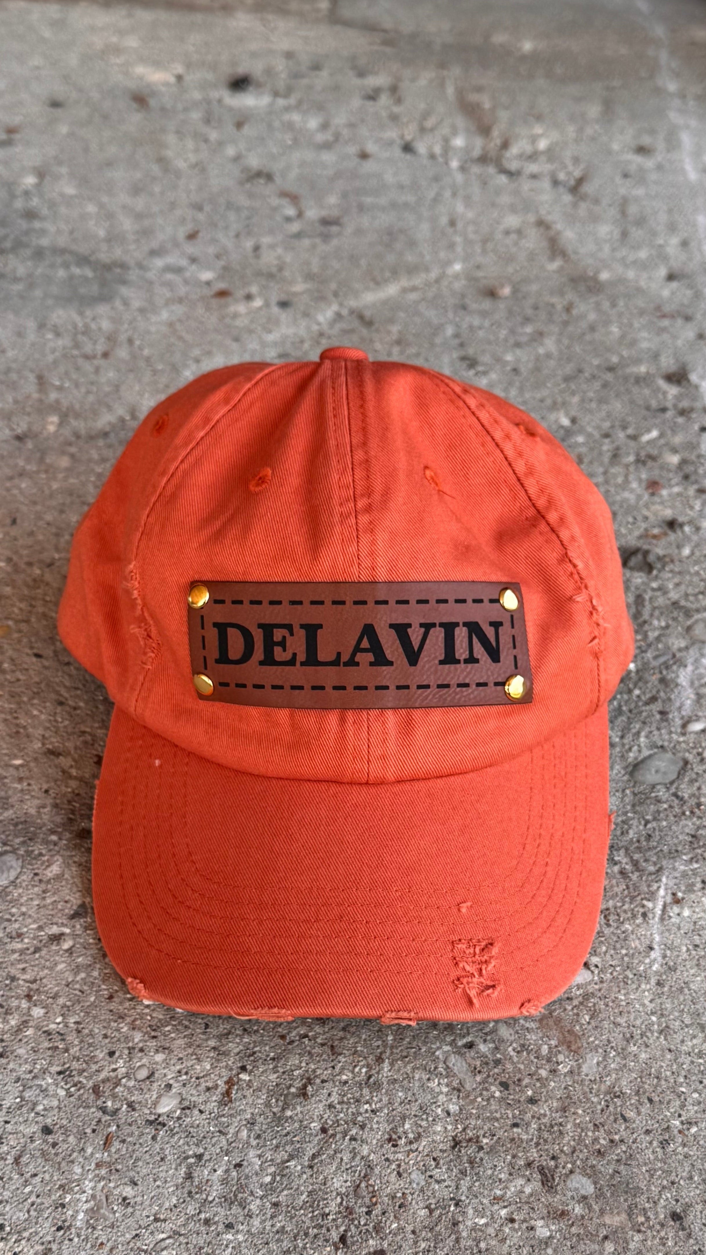 delavin distressed dad cap