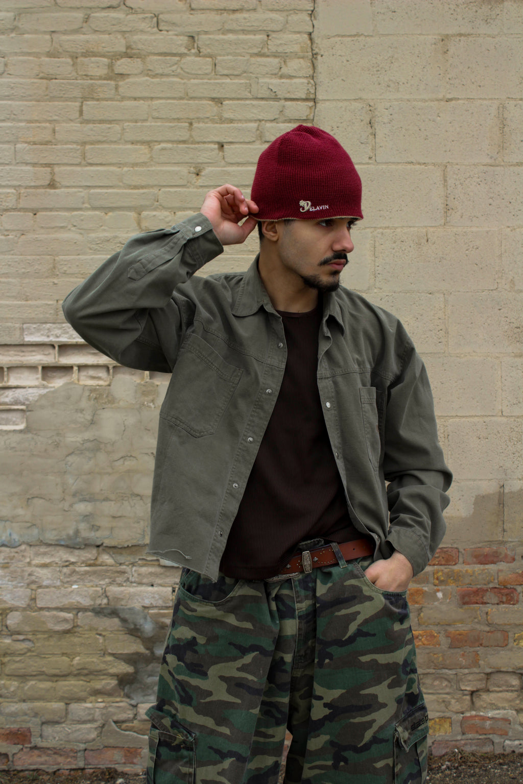 reversible thermal beanie (pre-made ready to ship)