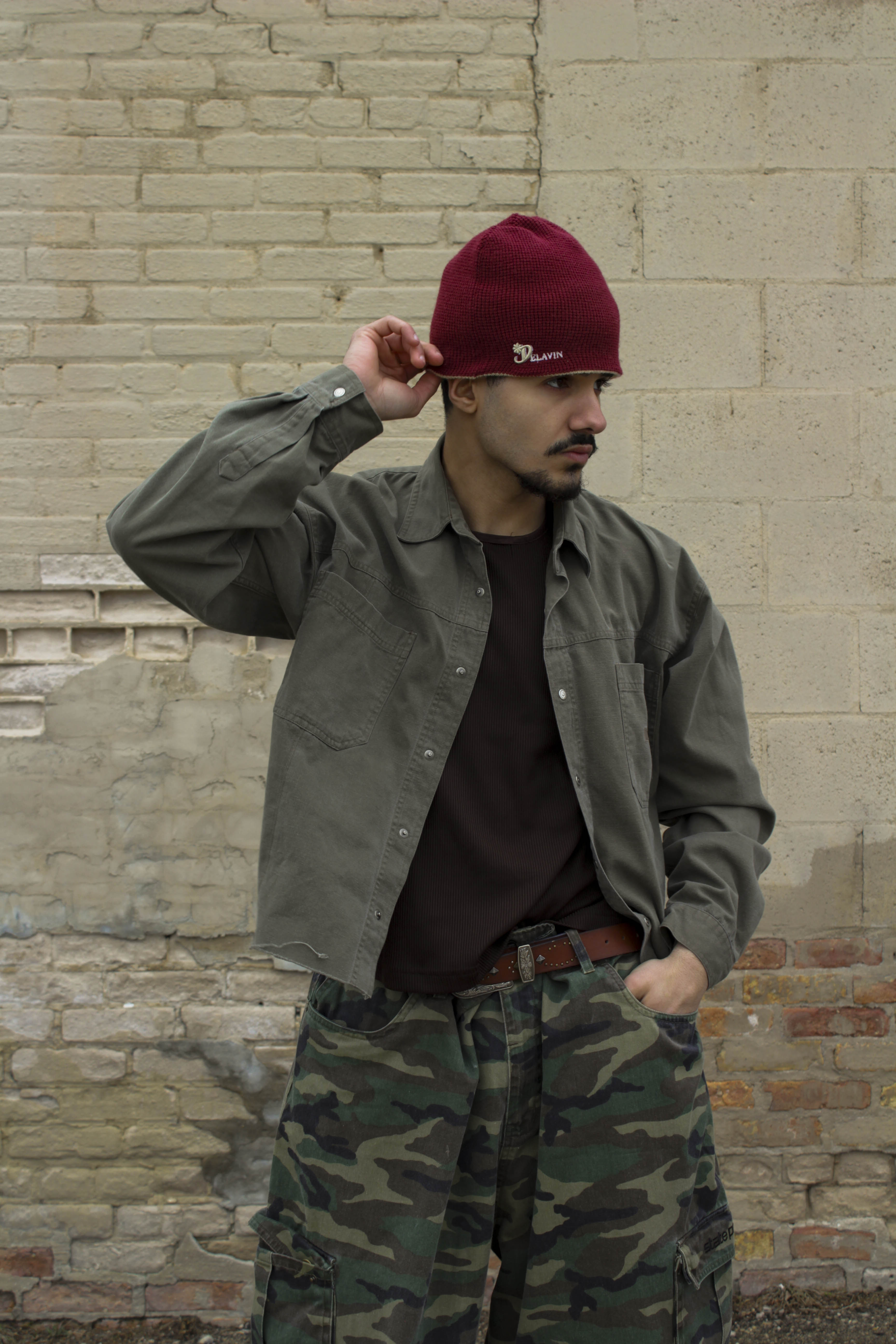 reversible thermal beanie (pre-made ready to ship)